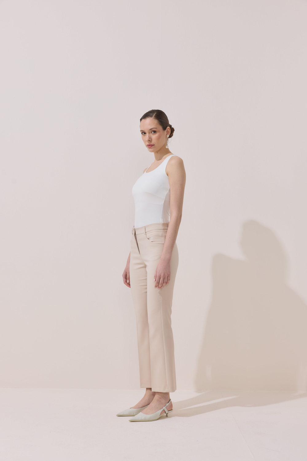 FLARE PANTOLON BEJ - 3