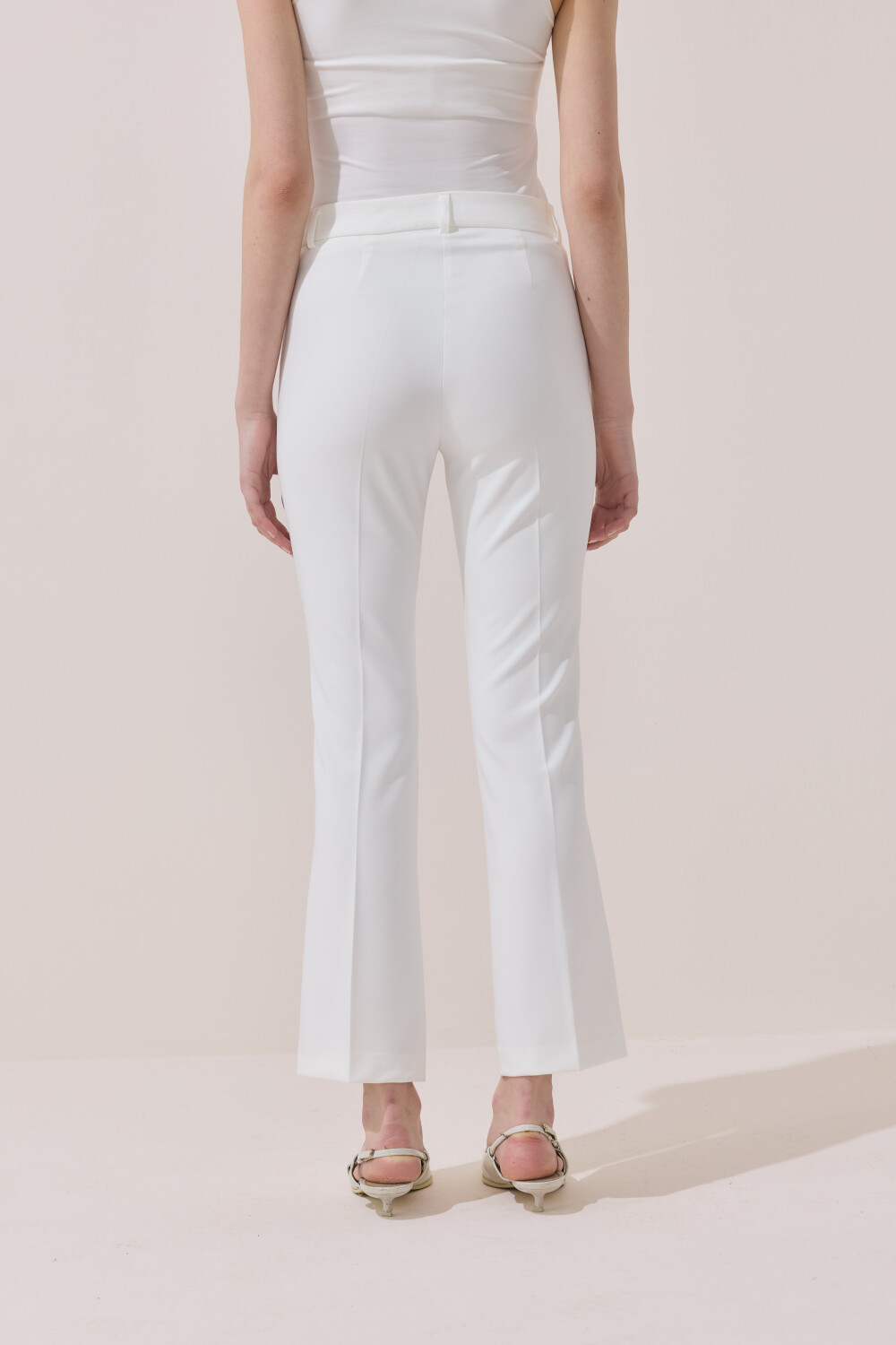 FLARE PANTOLON EKRU - 6