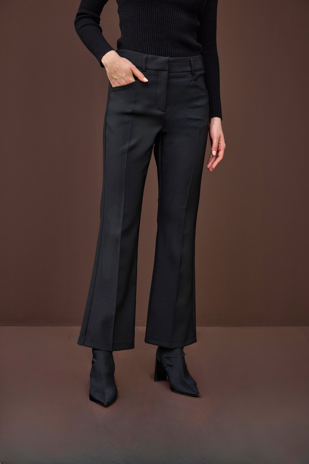 FLARE PANTOLON SİYAH - Nur Kalay