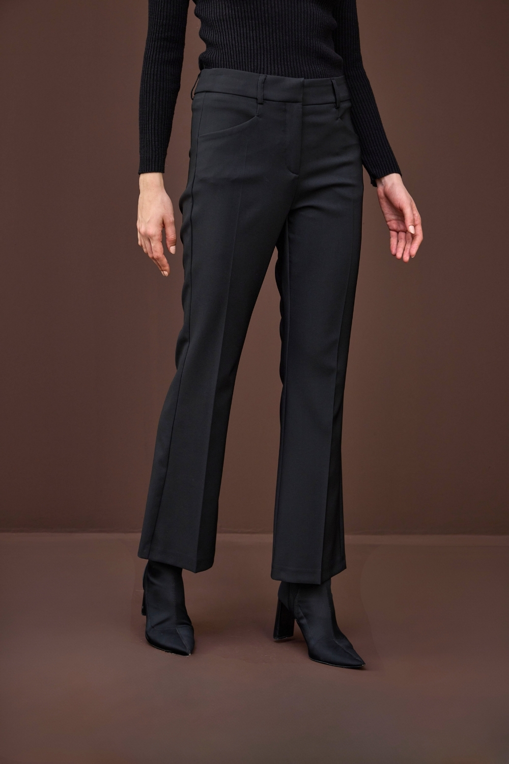 FLARE PANTOLON SİYAH - 4